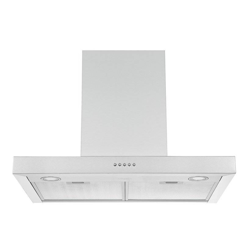 Ancona 30" Convertible WallMounted Rectangular Range Hood in Stainless Steel Wayfair